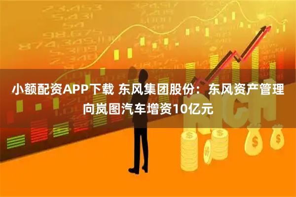 小额配资APP下载 东风集团股份：东风资产管理向岚图汽车增资10亿元